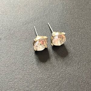 Classic Round Crystal Stud Earrings in Pale white - Women's Jewelry
